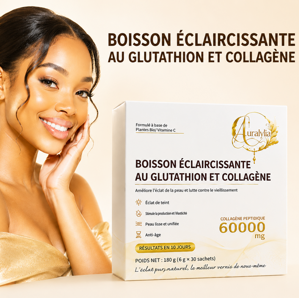 COMPLÈTEMENT ALIMENTAIRES  POURDE DE BEAUTÉ ÉCLAIRCISSANTE  COLLAGÈNE & GLUTATHION