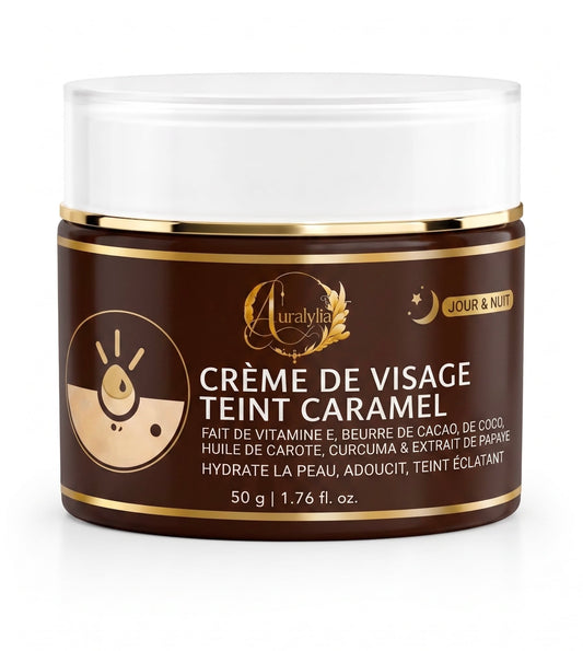 Crème de Visage Teint Caramel – Aura Lylia 100ml