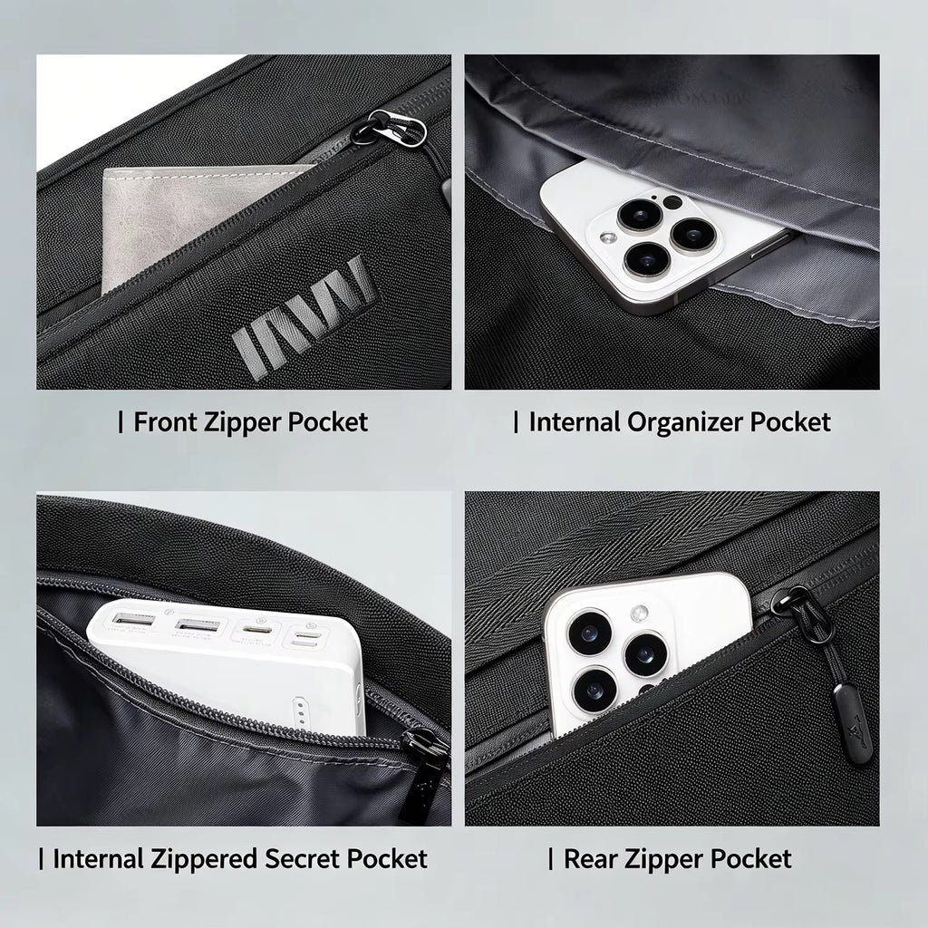 Sac bandoulière Cordura – Noir