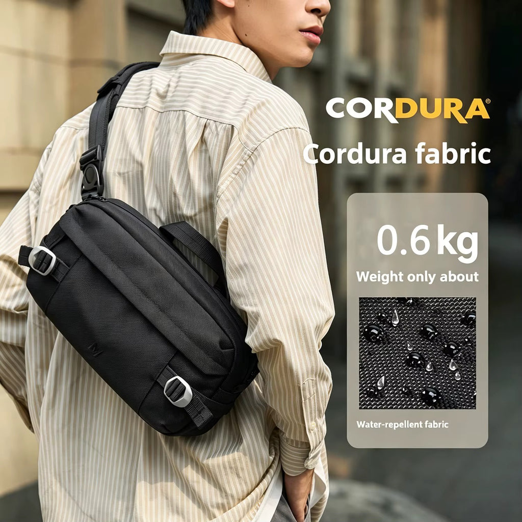 Sac à dos bandoulière Cordura – Noir