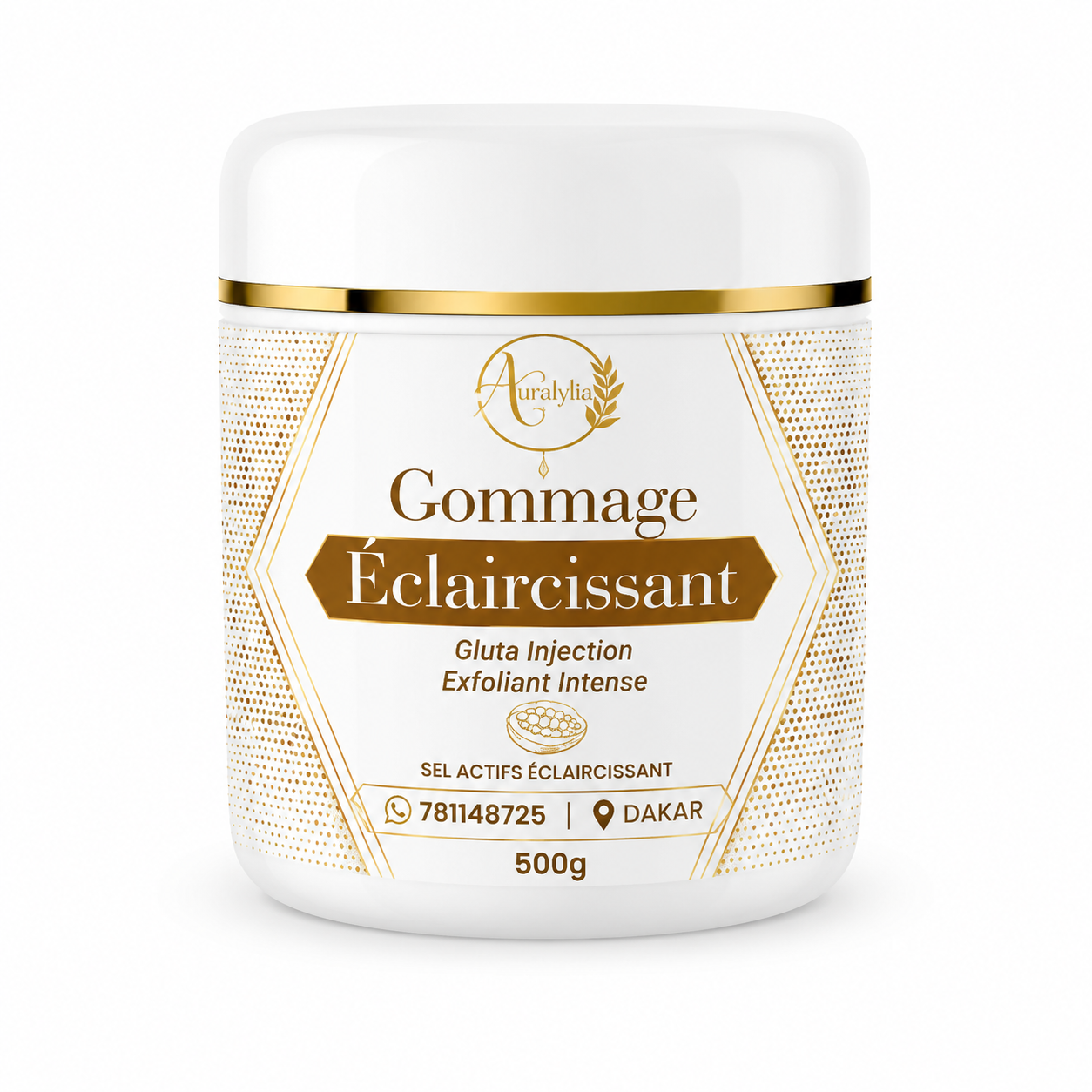 Gommage Éclaircissant Aura Lylia – Gluta Injection Exfoliant Intense