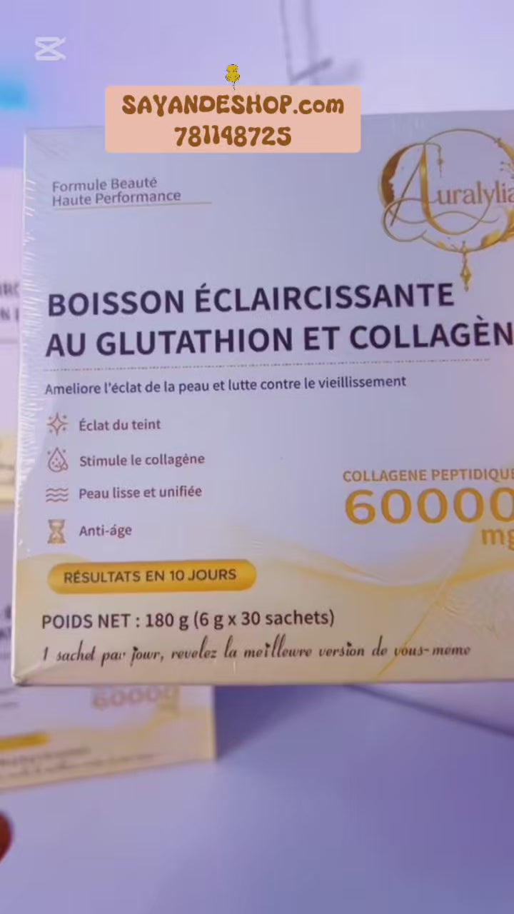 Poudre de beauté collagène glutathion vitamine c